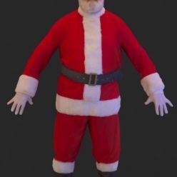 3D model Santa Claus Pose 01