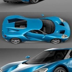 3D model Ford GT 2017 Hi-Poly
