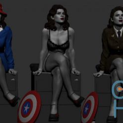 3D model Agent Carter