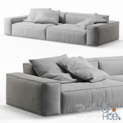 3D model NeoWall 2 Seat Sofa by Living Divani