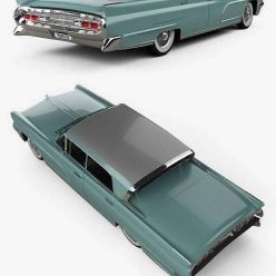 3D model Lincoln Continental Mark IV 1959 car