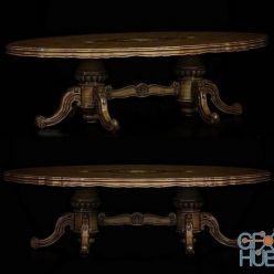 3D model Baroque table