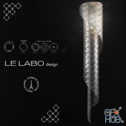 3D model Le Labo design Bubble Spirale chandelier
