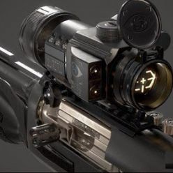 3D model Tactical Shotgun Longinus Victoria A5 PBR