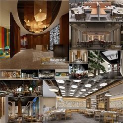 3D model Interior Restaurants 3D-Scenes Collection