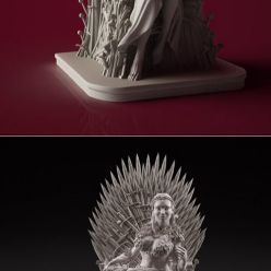 3D model Sansa on the throne – 3D Print