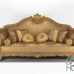 3D model 3-seater sofa 14440 by Modenese Gastone
