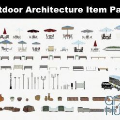 3D model CGTrader – Outdoor Architecture Item Pack 3D models