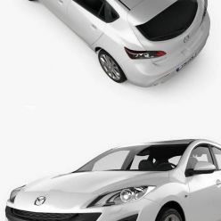 3D model Mazda 3 hatchback 2011