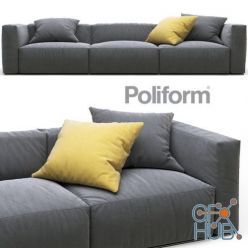 3D model Modern sofa Shangai by Poliform