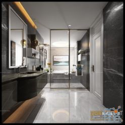 3D model Modern bathroom interior 046