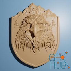 3D model ﻿Eagle in Mountain – 3D Print