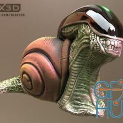 3D model Alien Snail – 3D Print