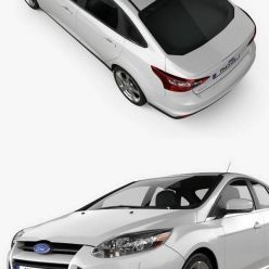 3D model Ford Focus Sedan 2011 Hum 3D