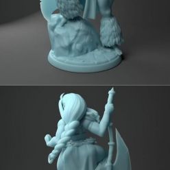 3D model Skadi The Human Barbarian – 3D Print