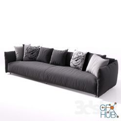 3D model Sofa Meridiani Scott Twin