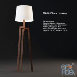 3D model Floor lamp Stilt by Blu Dot