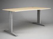 3D model Office table with wide legs