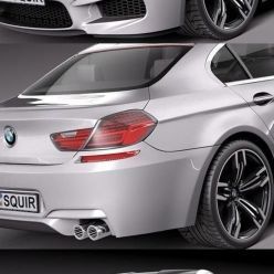 3D model BMW M6 Gran Coupe 2014 car