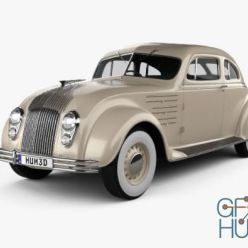 3D model Chrysler Imperial Airflow 1934 car