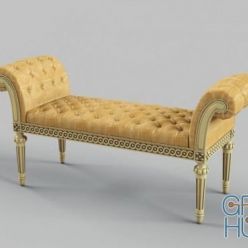 3D model Marge Carson Trianon Court bench