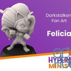 3D model Chibi Felicia - Darkstalkers Fan Art – 3D Print