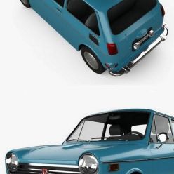 3D model Honda N600 1970