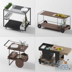 3D model Waitress Station (Corona)