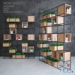 3D model Iron shelf (max)