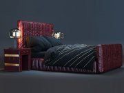 3D model Bed Cambridge loft by Timothy Oulton