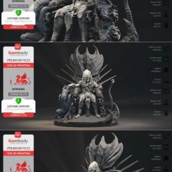 3D model Predator on Throne – 3D Print