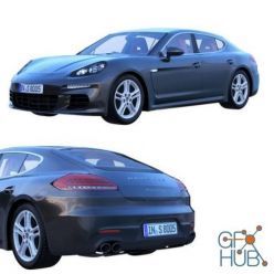 3D model Porsche Panamera 4S car