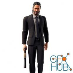 3D model John Wick Fortnite – 3D Print