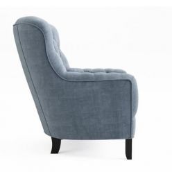 3D model TUFTED UPHOLSTERED CHAIR IN TWEED