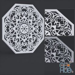 3D model Arabic pattern