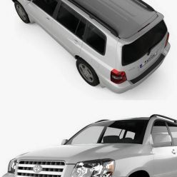 3D model Toyota Highlander (XU20) 2003