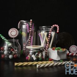 3D model Candys set