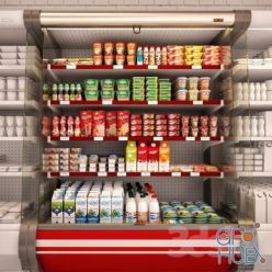 3D model Refrigerated showcase Fortune