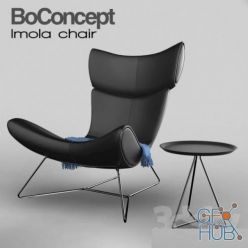 3D model Armchair Imola and table by BoConcept