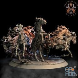 3D model Archvillain Games Baron’s Horses – 3D Print