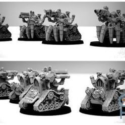 3D model Dark Techno Enslaved Heavy Gunners – 3D Print