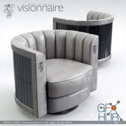 3D model Vaslav armchair