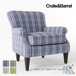 3D model Crate and Barrel Elyse chair