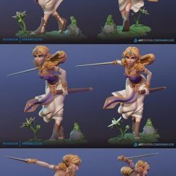 3D model ﻿Princess Zelda Figurine – 3D Print