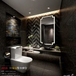 3D model Bathroom Space B005
