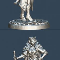 3D model Queens Guard and Queen in Armor – 3D Print