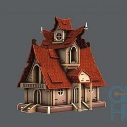 3D model Cubebrush – House Cartoon V02