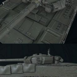 3D model Russian Military Vehicles T90 FBX | UNITY
