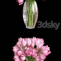 3D model Lotus vase 4