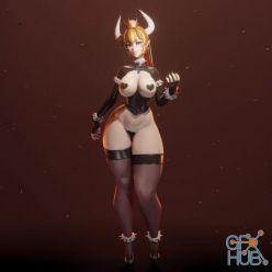 3D model Rushzilla-Bowsette – 3D Print